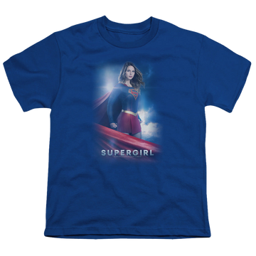 Royal youth t-shirt for ages 8 to 12 with Superman Supergirl (TV Series) Kara Zor El graphic