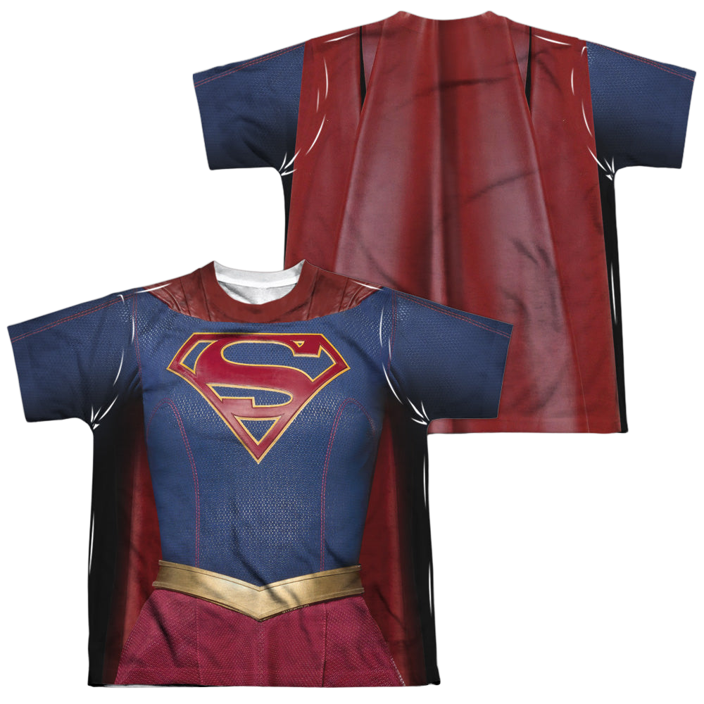 Supergirl (TV) Supergirl Uniform (FB) - Youth All-Over Print Shirt Youth All-Over Print T-Shirt (Ages 8-12) Superman