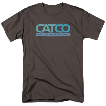 Charcoal men's regular fit t-shirt with Superman Supergirl Catco Logo graphic