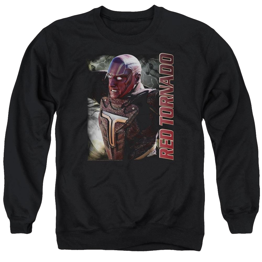 Supergirl Red Tornado Men's Crewneck Sweatshirt Men's Crewneck Sweatshirt Superman