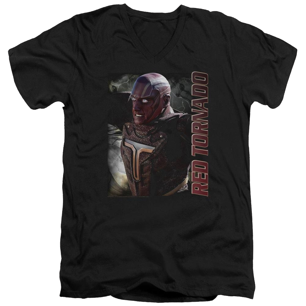 Supergirl Red Tornado Men's V-Neck T-Shirt Men's V-Neck T-Shirt Superman