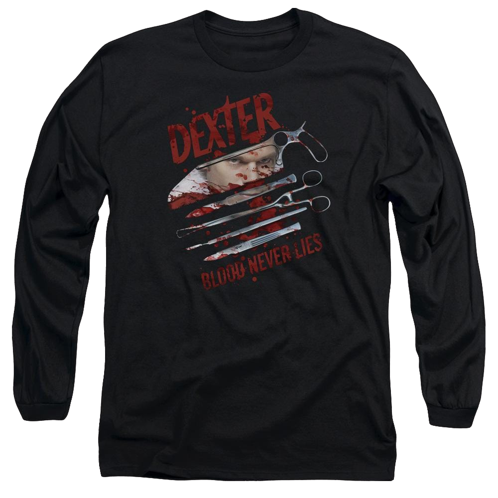 Dexter Blood Never Lies - Men's Long Sleeve T-Shirt Men's Long Sleeve T-Shirt Dexter