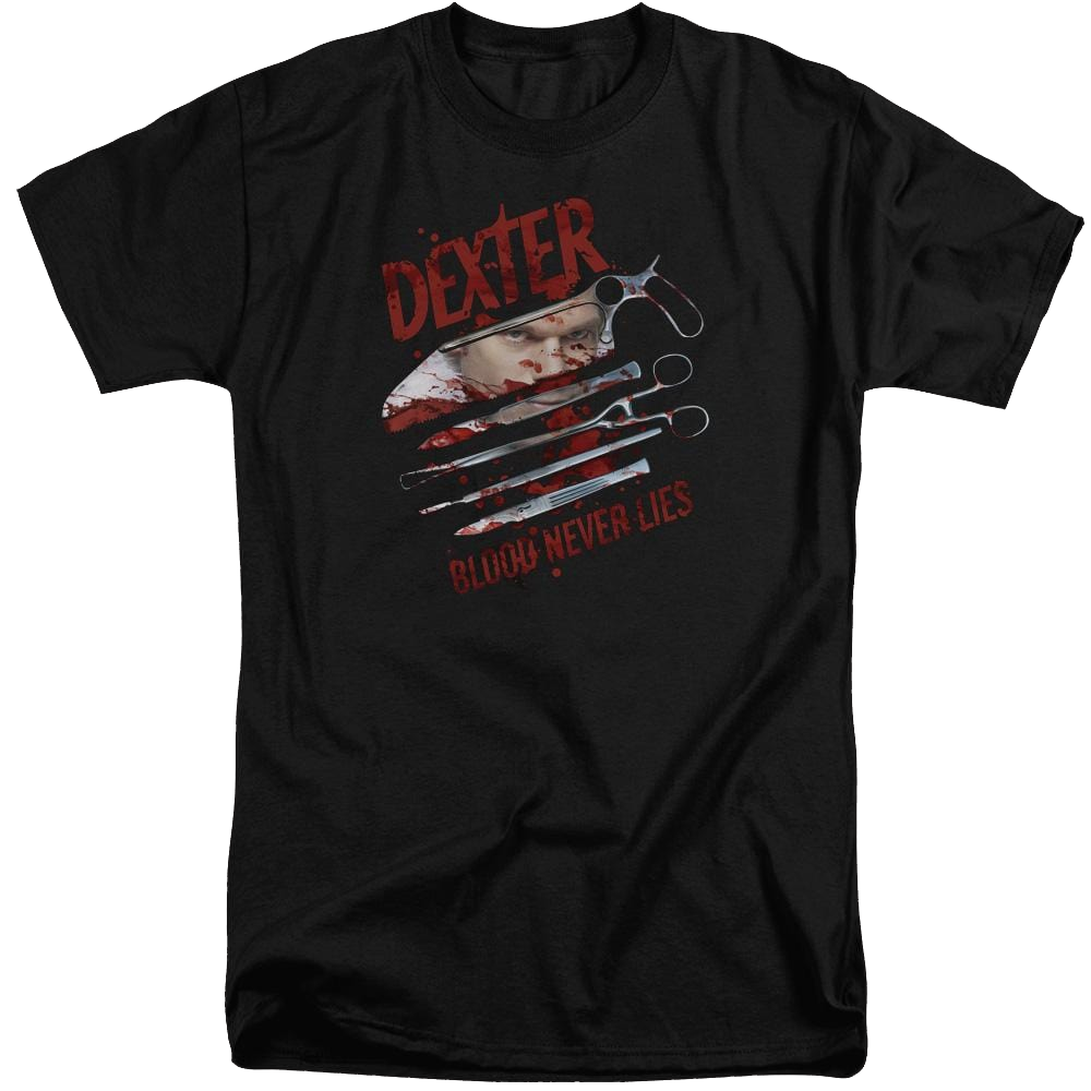 Dexter Blood Never Lies - Men's Tall Fit T-Shirt Men's Tall Fit T-Shirt Dexter
