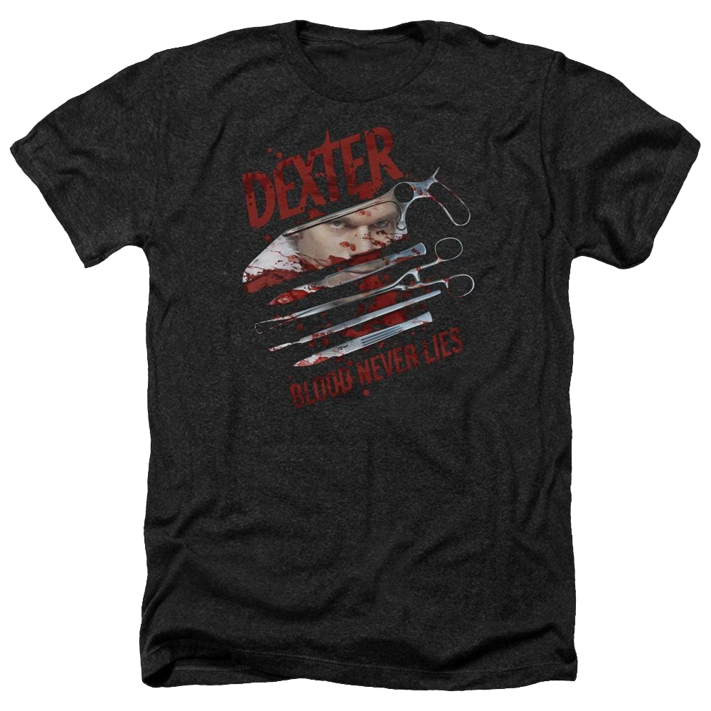 Dexter Blood Never Lies - Men's Heather T-Shirt Men's Heather T-Shirt Dexter