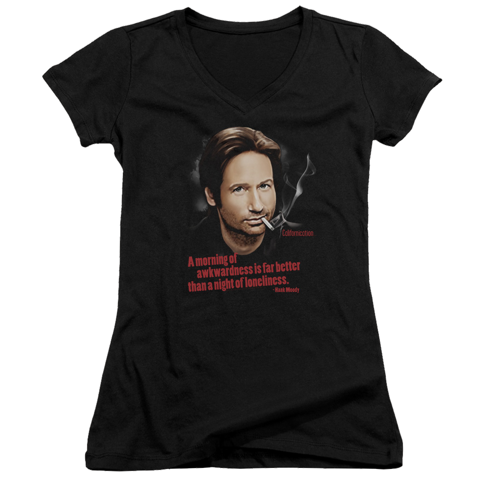 Californication Morning Night - Juniors V-Neck T-Shirt Juniors V-Neck T-Shirt Californication