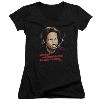 Californication Morning Night - Juniors V-Neck T-Shirt Juniors V-Neck T-Shirt Californication