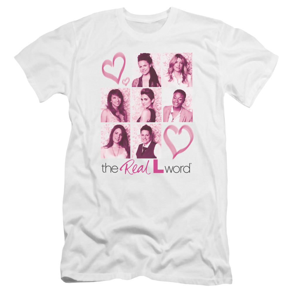 Real L Word, The Hearts - Men's Premium Slim Fit T-Shirt Men's Premium Slim Fit T-Shirt The Real L Word