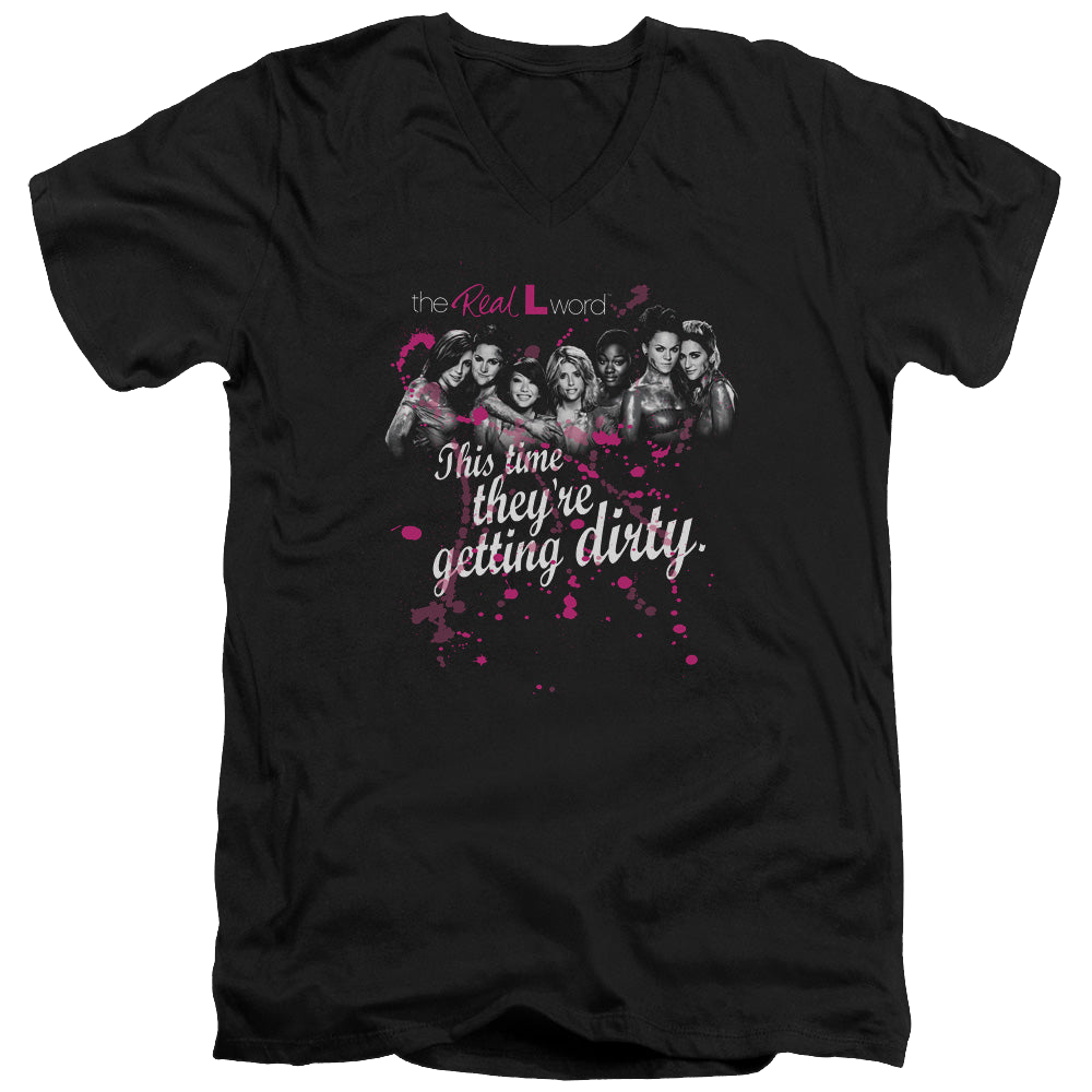 Real L Word, The Dirty - Men's V-Neck T-Shirt Men's V-Neck T-Shirt The Real L Word