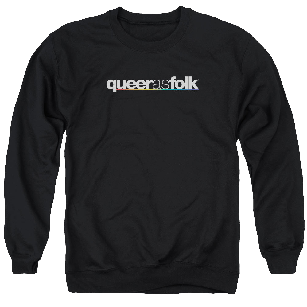 Queer as Folk Logo - Men's Crewneck Sweatshirt Men's Crewneck Sweatshirt Queer as Folk