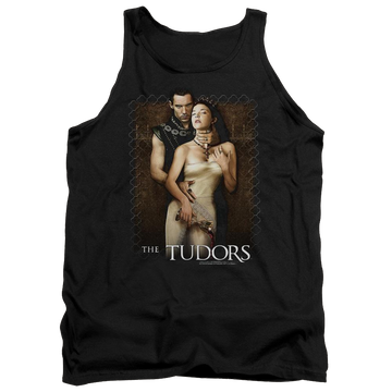 Black men's tank with The Tudors Spilt Wine graphic