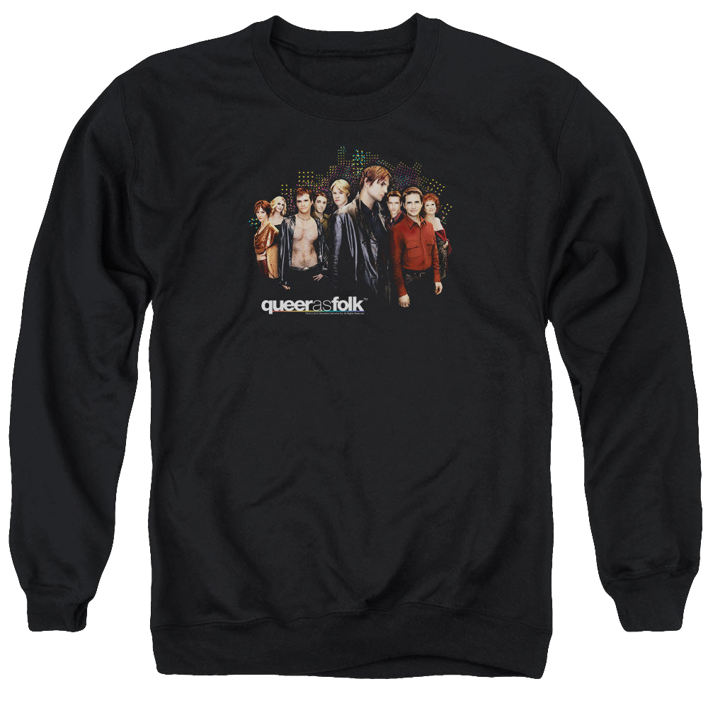 Queer as Folk Title - Men's Crewneck Sweatshirt Men's Crewneck Sweatshirt Queer as Folk