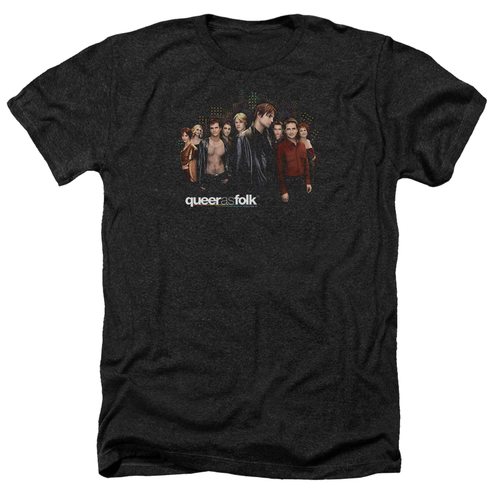 Queer as Folk Title - Men's Heather T-Shirt Men's Heather T-Shirt Queer as Folk