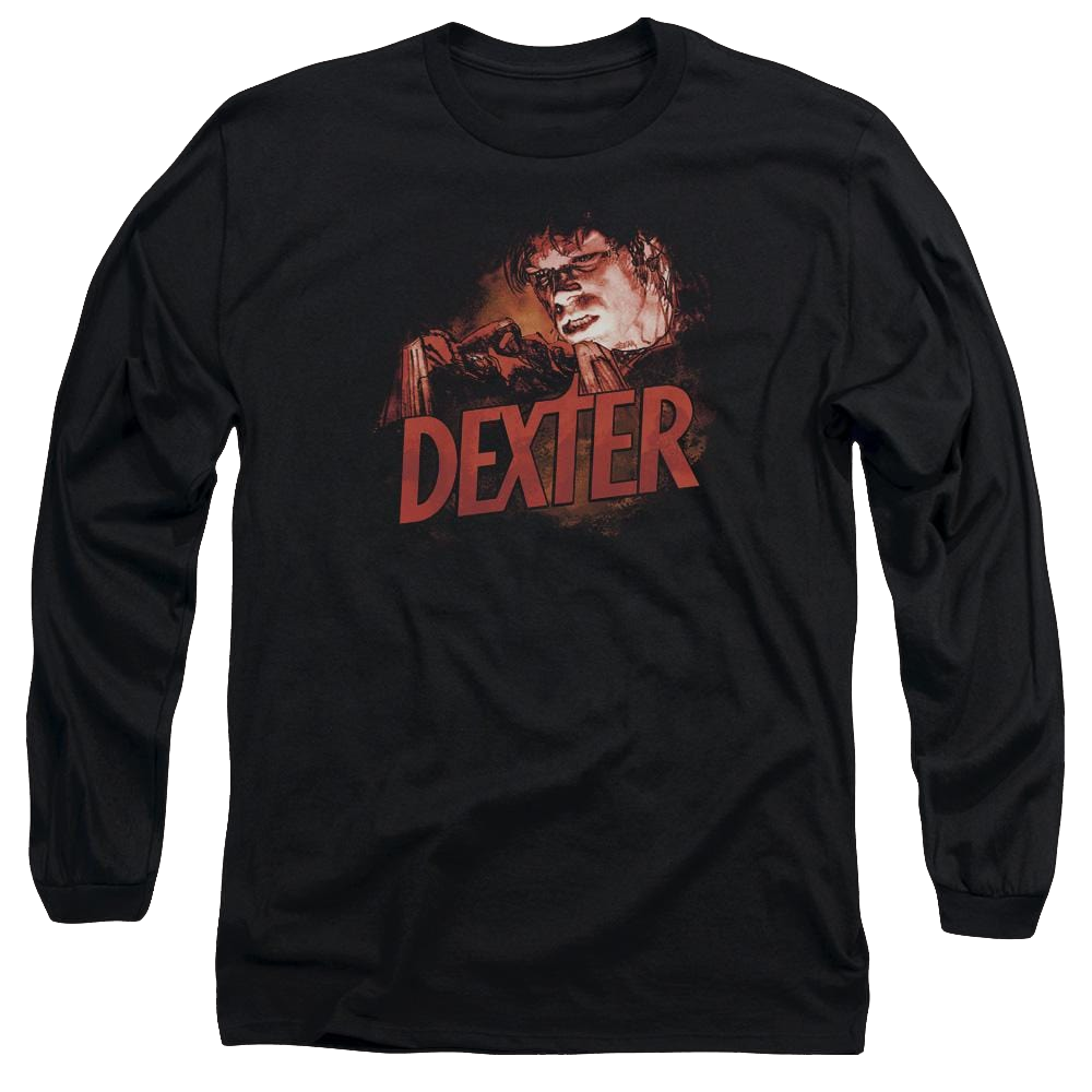 Dexter Drawing - Men's Long Sleeve T-Shirt Men's Long Sleeve T-Shirt Dexter