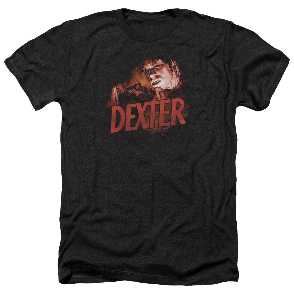 Dexter Drawing - Men's Heather T-Shirt Men's Heather T-Shirt Dexter