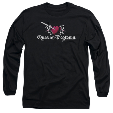 Black men's long sleeve t-shirt with Californication Queens Of Dogtown graphic