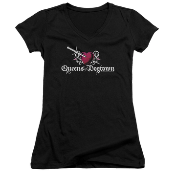 Californication Queens Of Dogtown - Juniors V-Neck T-Shirt Juniors V-Neck T-Shirt Californication