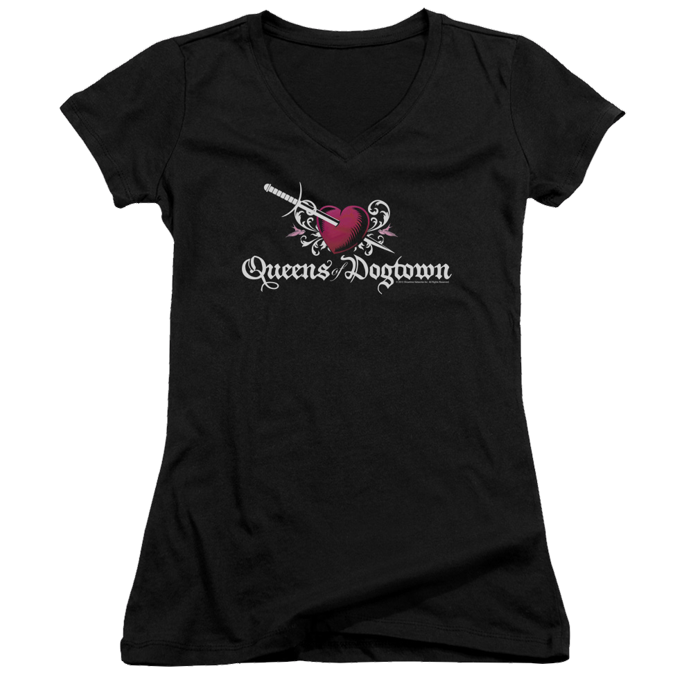 Californication Queens Of Dogtown - Juniors V-Neck T-Shirt Juniors V-Neck T-Shirt Californication