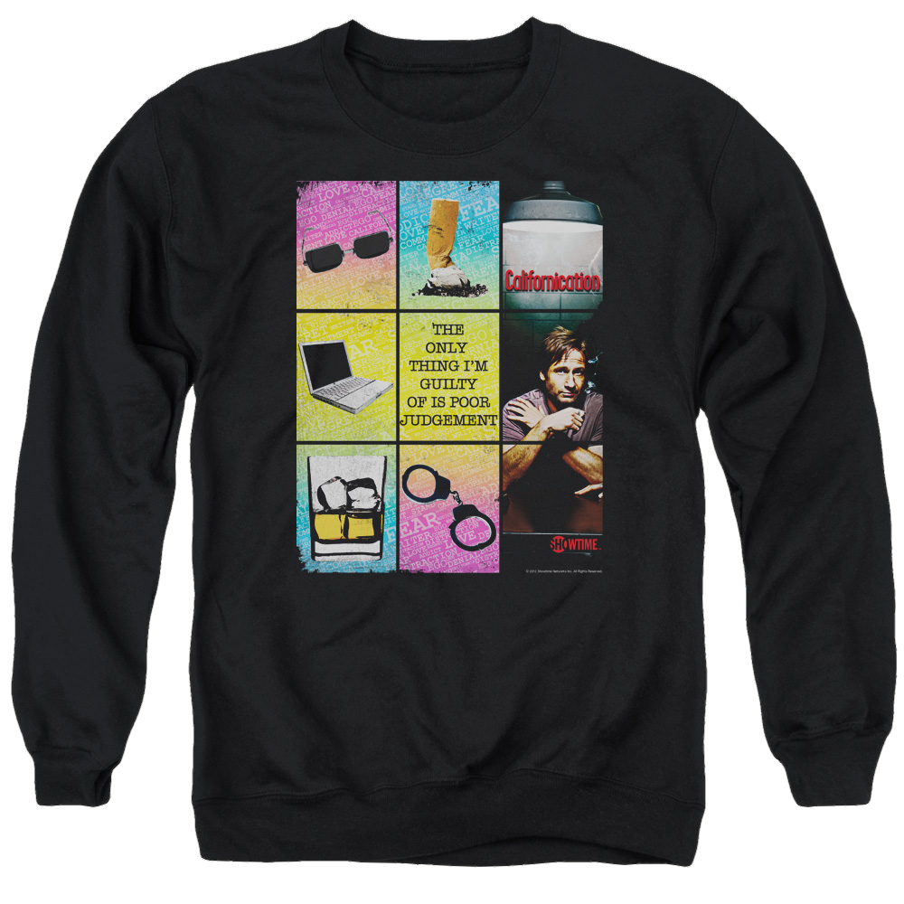 Californication Poor Judgement - Men's Crewneck Sweatshirt Men's Crewneck Sweatshirt Californication