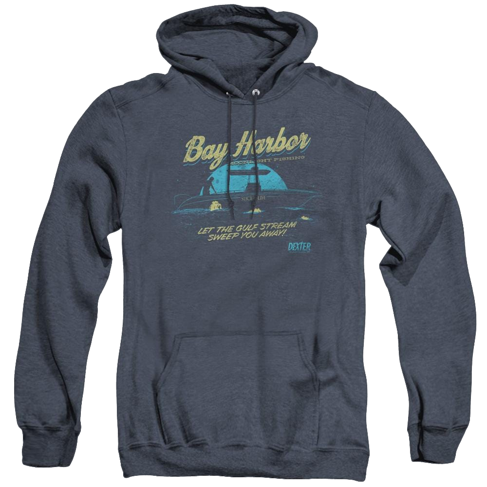 Dexter Moonlight Fishing - Heather Pullover Hoodie Heather Pullover Hoodie Dexter