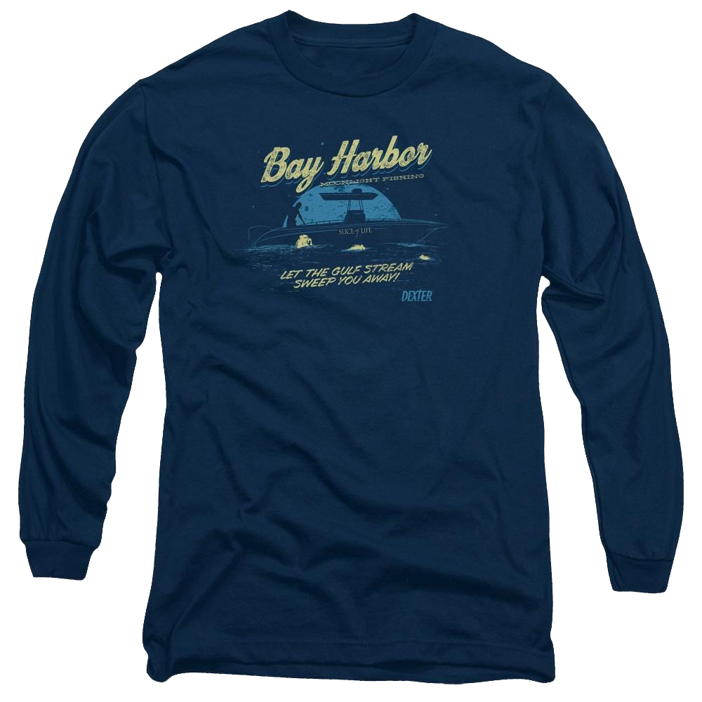 Dexter Moonlight Fishing - Men's Long Sleeve T-Shirt Men's Long Sleeve T-Shirt Dexter