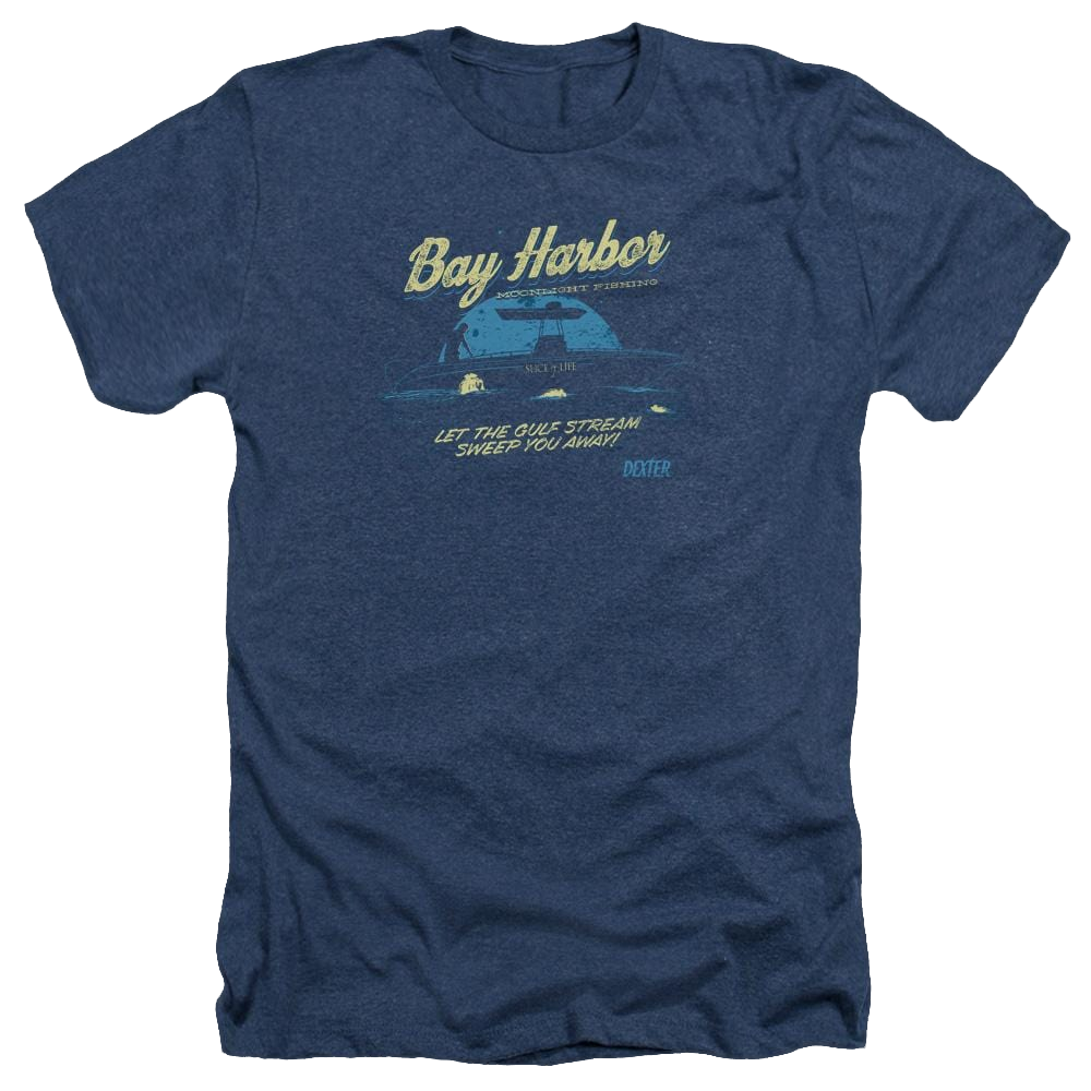 Dexter Moonlight Fishing - Men's Heather T-Shirt Men's Heather T-Shirt Dexter