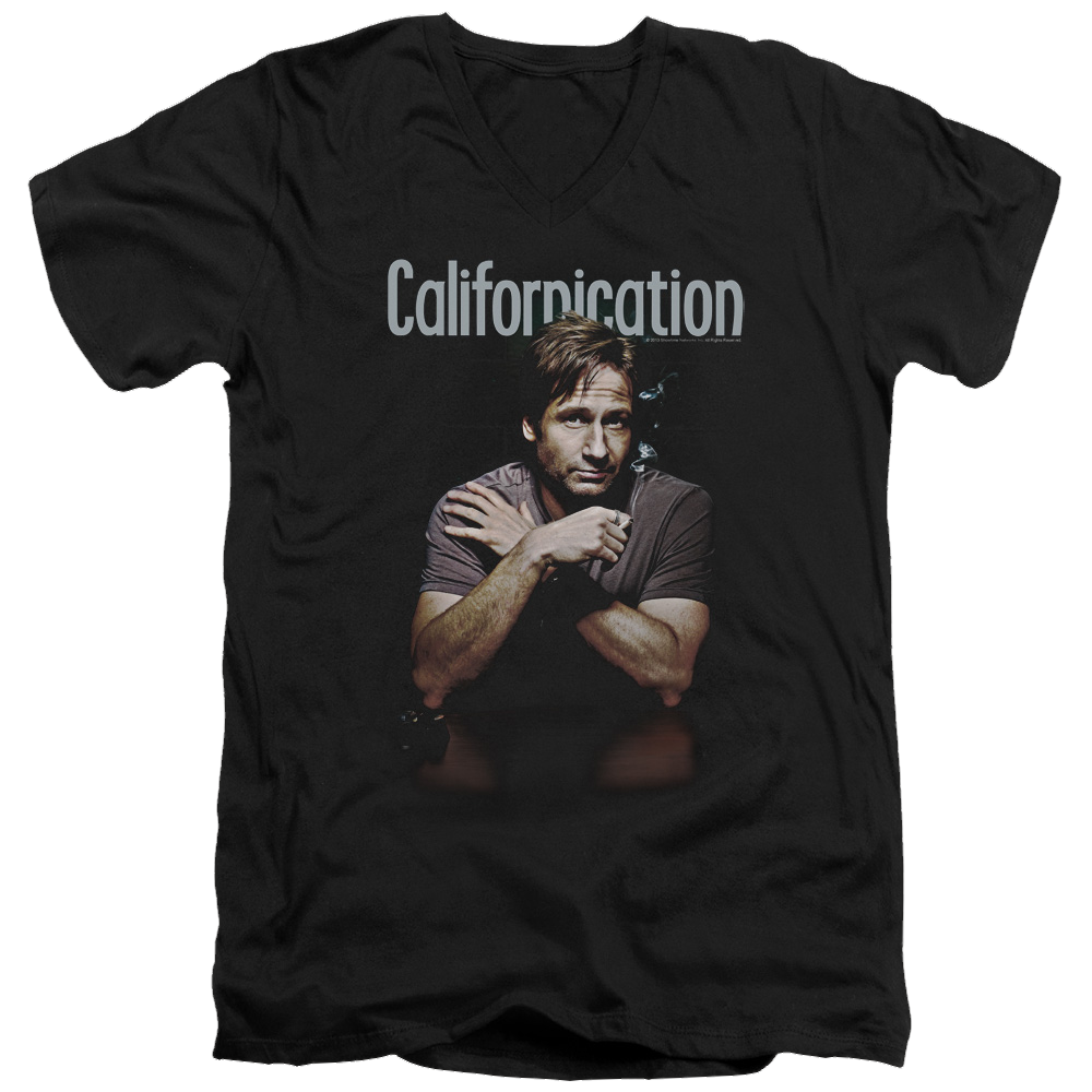 Californication Smoking - Men's V-Neck T-Shirt Men's V-Neck T-Shirt Californication