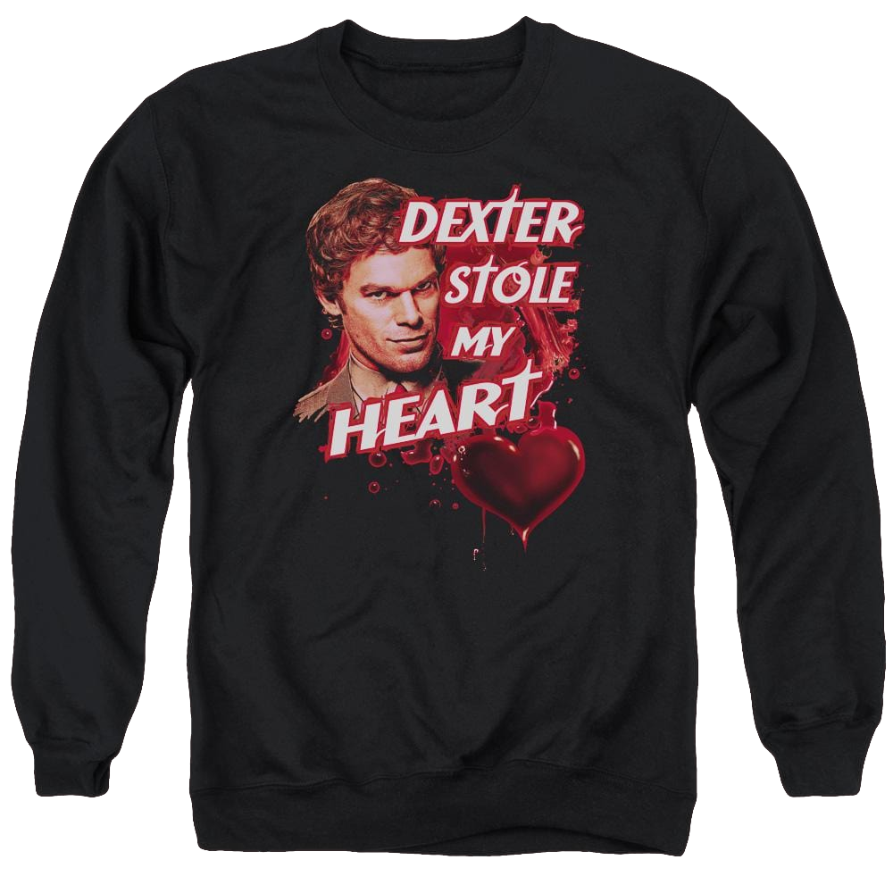 Dexter Bloody Heart - Men's Crewneck Sweatshirt Men's Crewneck Sweatshirt Dexter