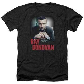 Charcoal men's heather t-shirt with Ray Donovan Clean Hands graphic