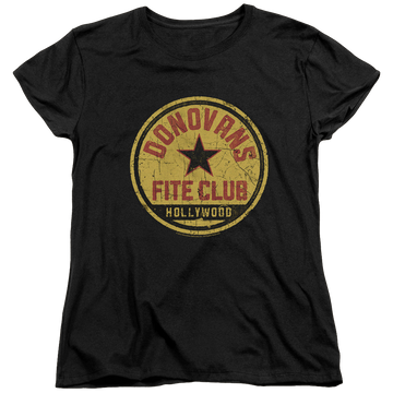Black women's t-shirt with Ray Donovan Fite Club graphic