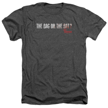 Charcoal men's heather t-shirt with Ray Donovan Bag Or Bat graphic