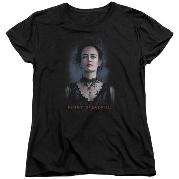 Black women's t-shirt with Penny Dreadful Vanessa graphic