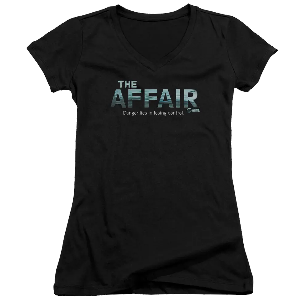 Affair Ocean Logo - Juniors V-Neck T-Shirt Affair