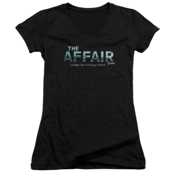 Affair Ocean Logo - Juniors V-Neck T-Shirt Affair
