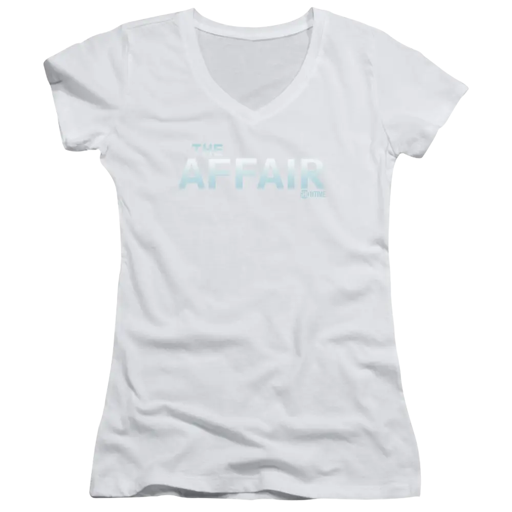 Affair Logo - Juniors V-Neck T-Shirt Affair