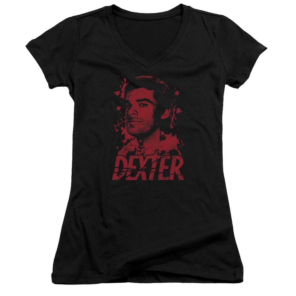 Dexter Born In Blood - Juniors V-Neck T-Shirt Juniors V-Neck T-Shirt Dexter