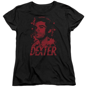 Black women's t-shirt with Dexter Born In Blood graphic
