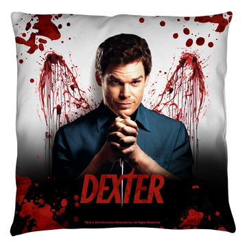 Dexter Blood Never Lies throw pillow