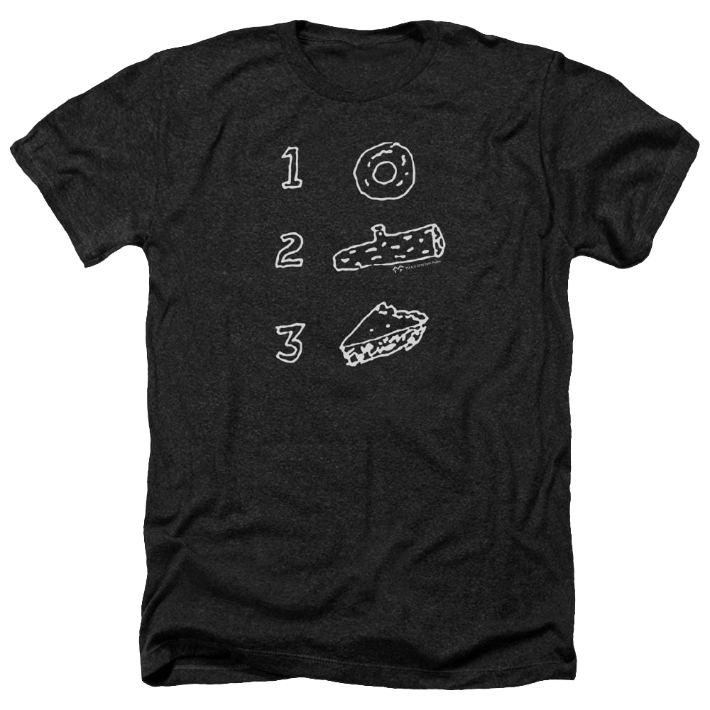 Twin Peaks Pie Log Donut Men's Heather T-Shirt Men's Heather T-Shirt Twin Peaks