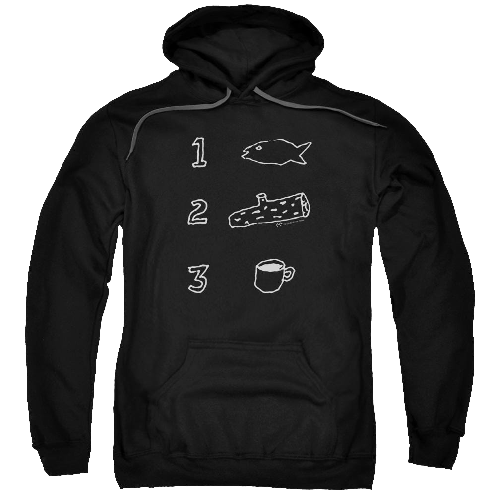 Twin Peaks Coffee Log Fish Pullover Hoodie Pullover Hoodie Twin Peaks
