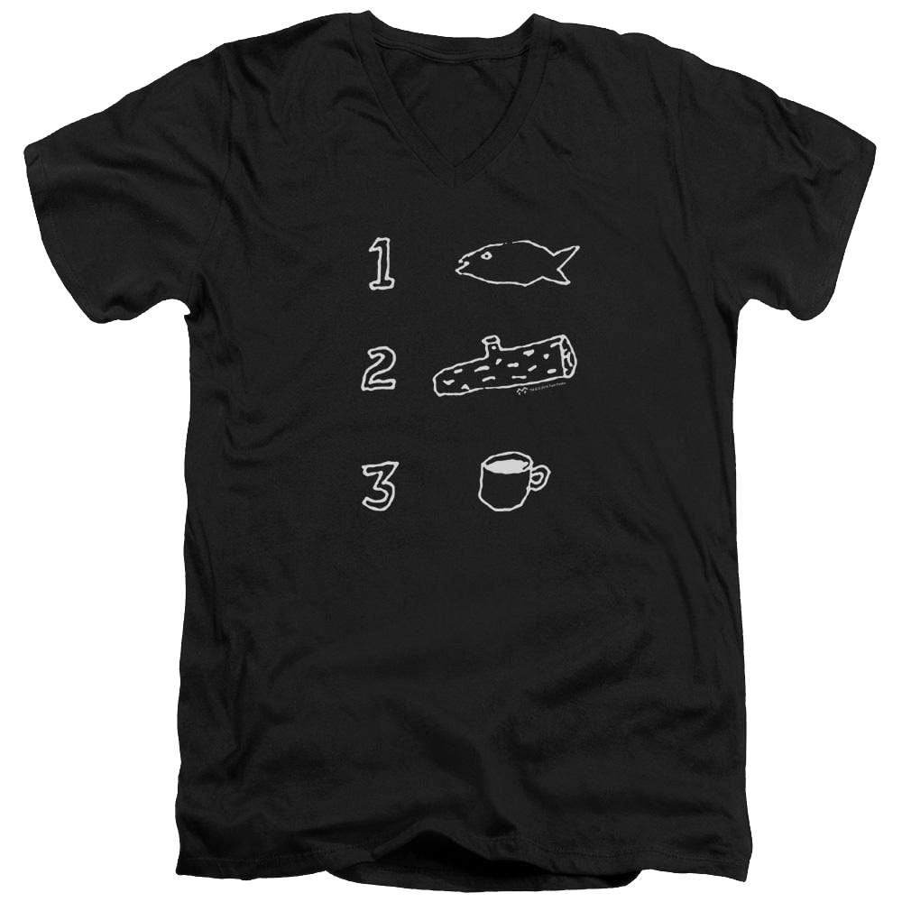 Twin Peaks Coffee Log Fish Men's V-Neck T-Shirt Men's V-Neck T-Shirt Twin Peaks
