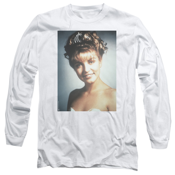 White men's long sleeve t-shirt with Twin Peaks Laura Palmer graphic