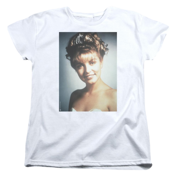 White women's t-shirt with Twin Peaks Laura Palmer graphic