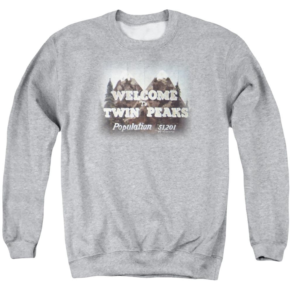 Twin Peaks Welcome To Men's Crewneck Sweatshirt Men's Crewneck Sweatshirt Twin Peaks
