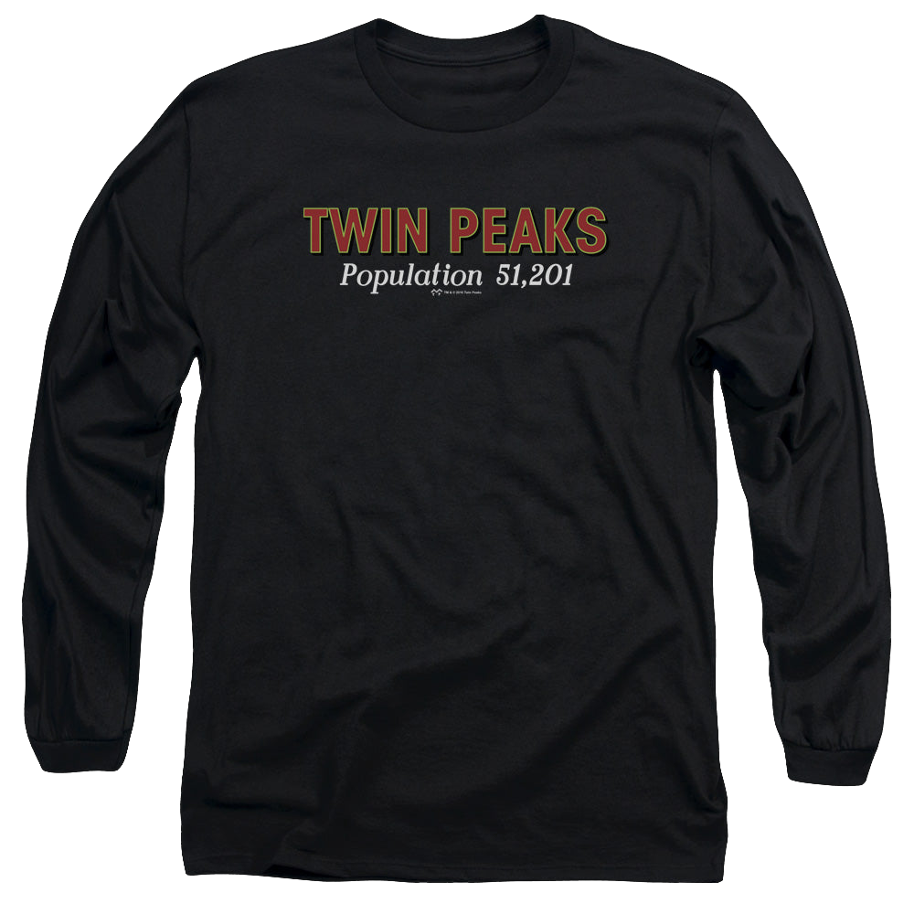 Twin Peaks Population - Men's Long Sleeve T-Shirt Men's Long Sleeve T-Shirt Twin Peaks