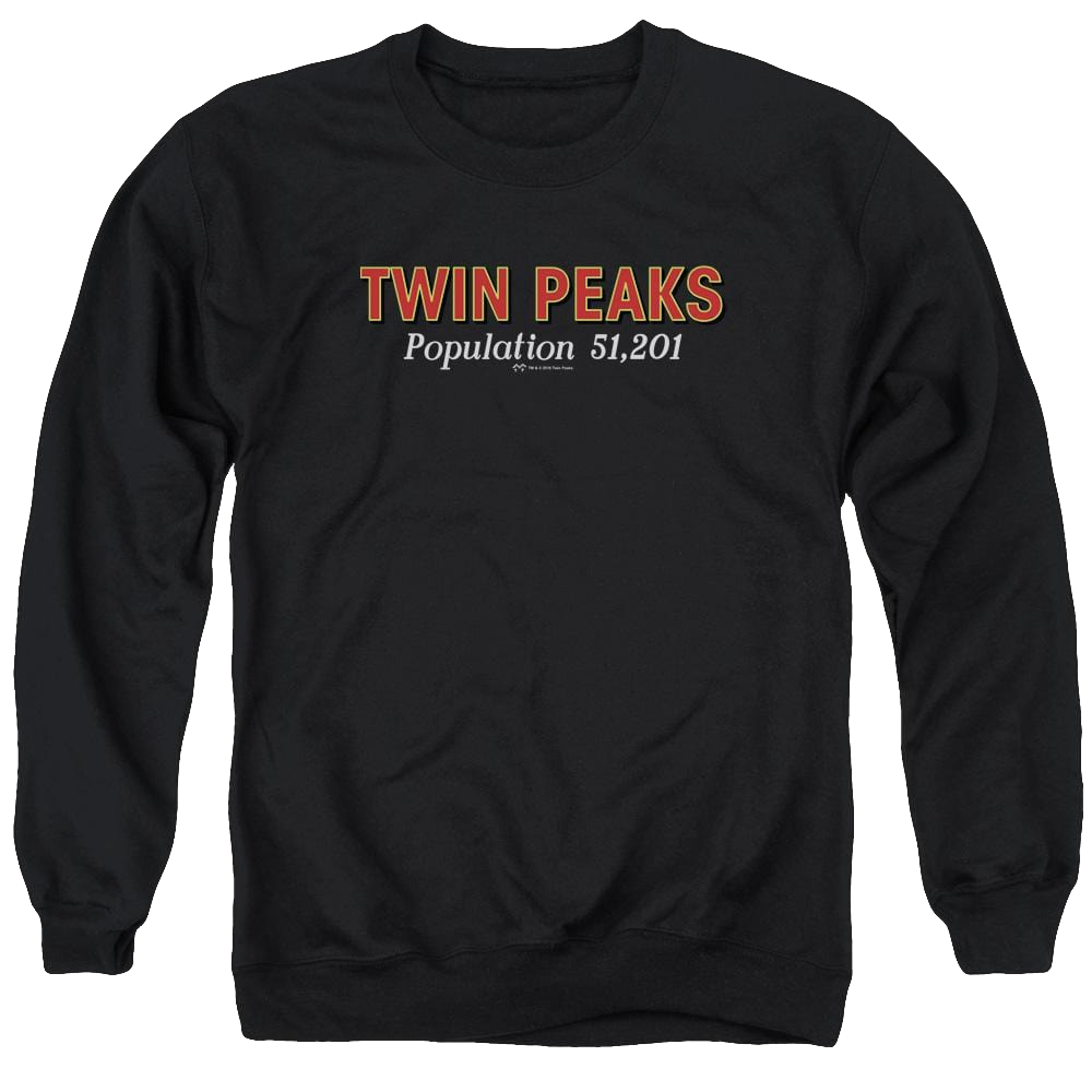Twin Peaks Population Men's Crewneck Sweatshirt Men's Crewneck Sweatshirt Twin Peaks