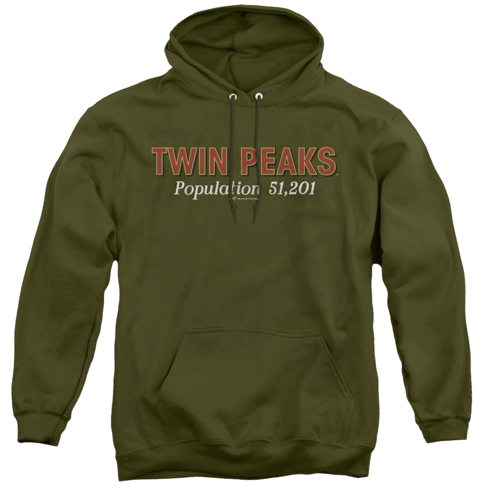 Twin Peaks Population - Pullover Hoodie Pullover Hoodie Twin Peaks