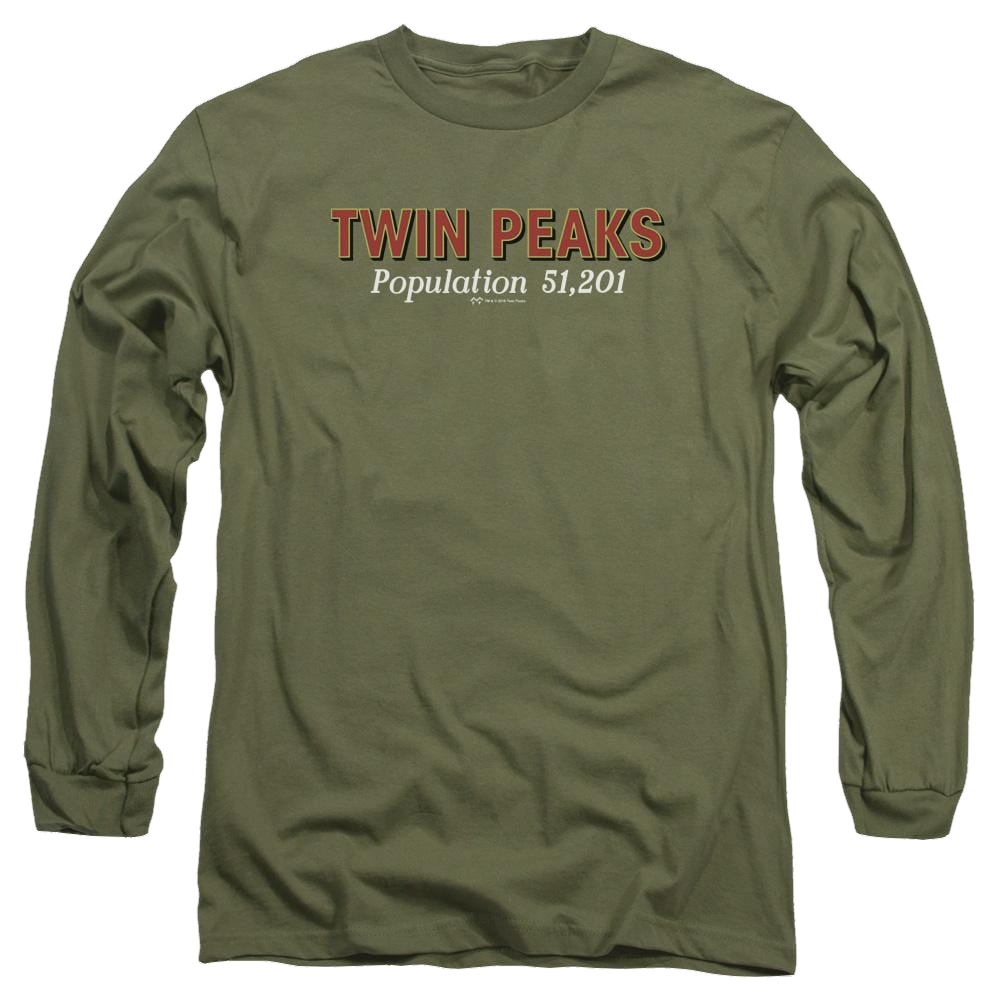 Twin Peaks Population Men's Long Sleeve T-Shirt Men's Long Sleeve T-Shirt Twin Peaks