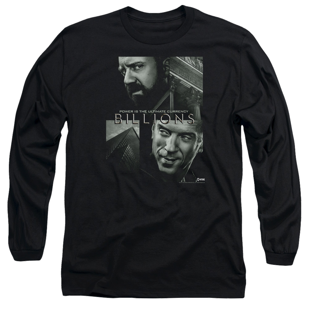 Billions Currency Poster - Men's Long Sleeve T-Shirt Men's Long Sleeve T-Shirt Billions