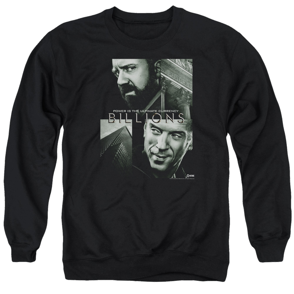 Billions Currency Poster - Men's Crewneck Sweatshirt Men's Crewneck Sweatshirt Billions