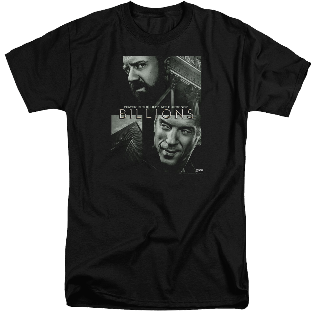 Billions Currency Poster - Men's Tall Fit T-Shirt Men's Tall Fit T-Shirt Billions